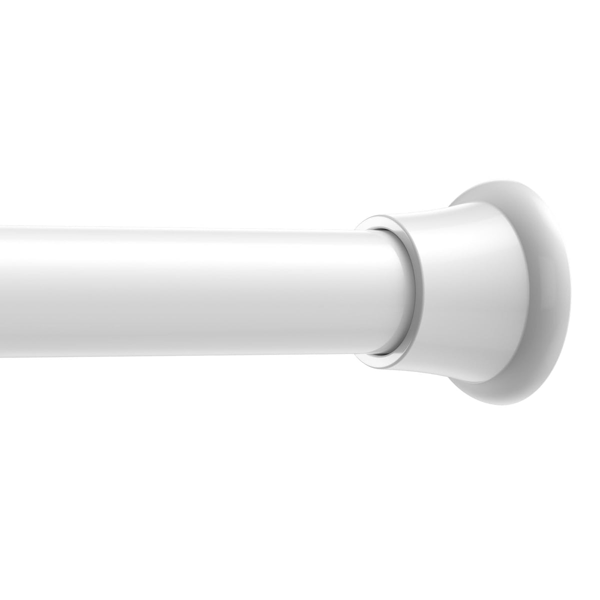 2 Pack Tension Curtain Rod 30-62 Inch White Shower Curtain Rods No Drilling Tension Rod for Windows Spring Adjustable Curtain Rods for Windows,Doorway,Bathroom,Closet,7/8" Diameter
