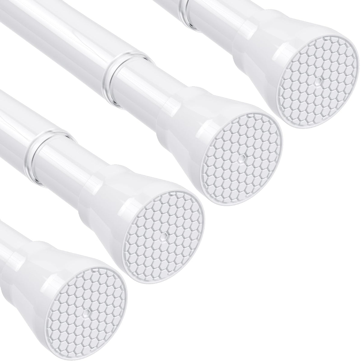 Shower Curtain Rod 45 to 77 Inches White Shower Rod