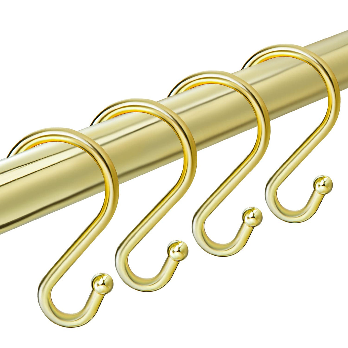 TOPROD S Shaped Shower Curtain Hooks Rings Shower Curtain Hangers S Hooks