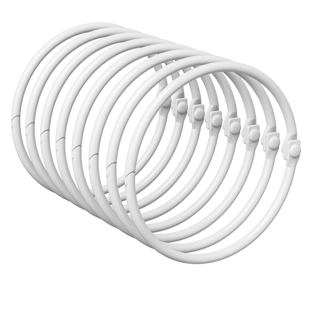 Shower Curtain Rings, Bathway Shower Curtain Hooks, Black Shower Curtain Rings Rust Proof, Anti-Drop Shower Rings for Curtain, Shower Hooks for Shower Curtain Rod Bathroom Curtain Rings