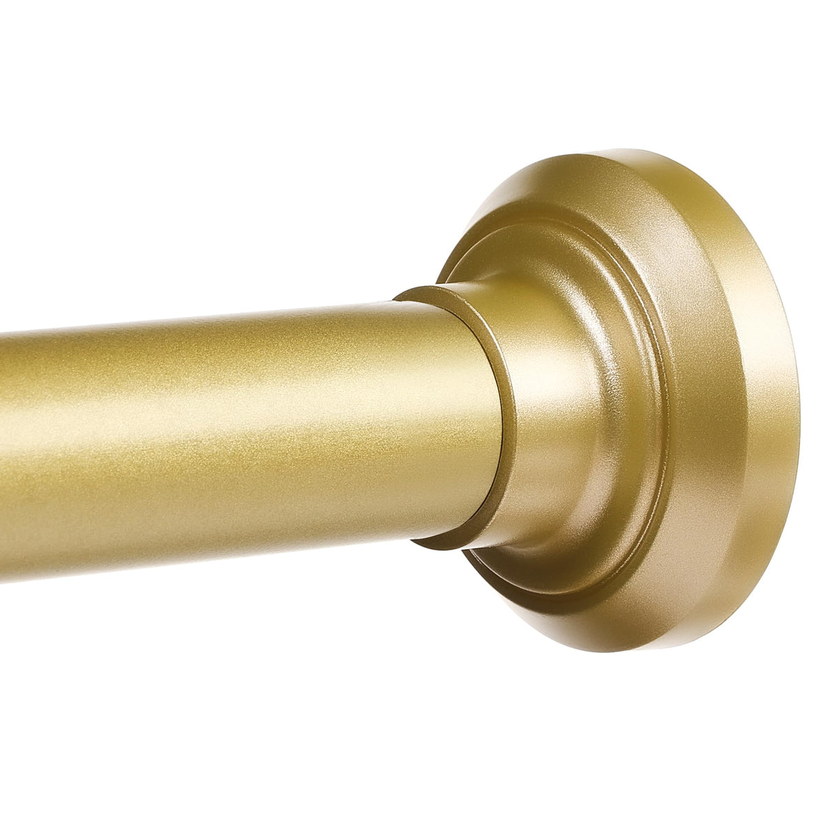 ENJOYBASICS 1" Nickel Shower Curtain Rod, 30-76" Adjustable, Secure Tension