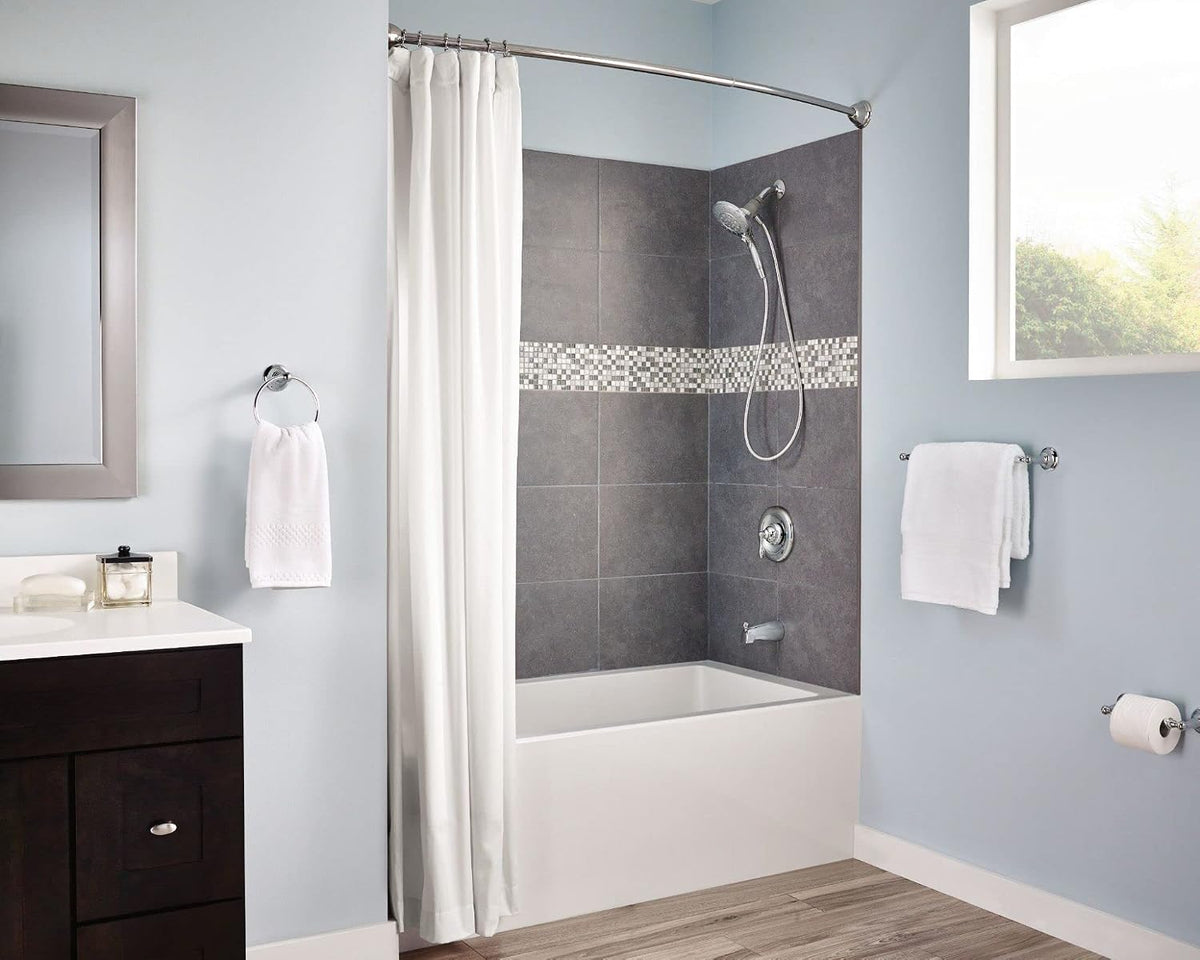 Moen SR2201CH Shower Curtain Rings (Pack of 12), Chrome