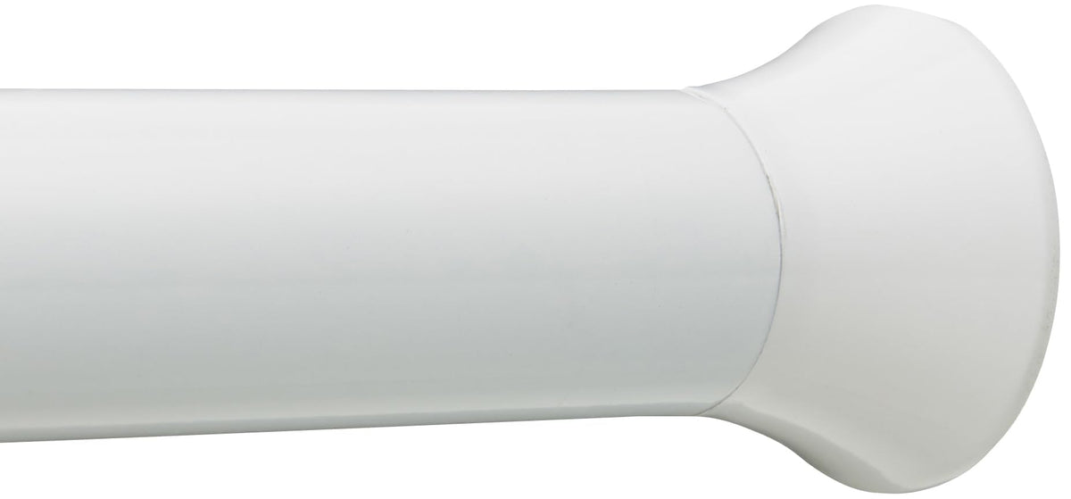 Amazon Basics Easy Install Shower Curtain Tension Rod, Adjustable Length, 42-73 inches, Nickel