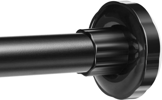 Tension Shower Curtain Rod,Adjustable 18-82Inch Tension Rod Black