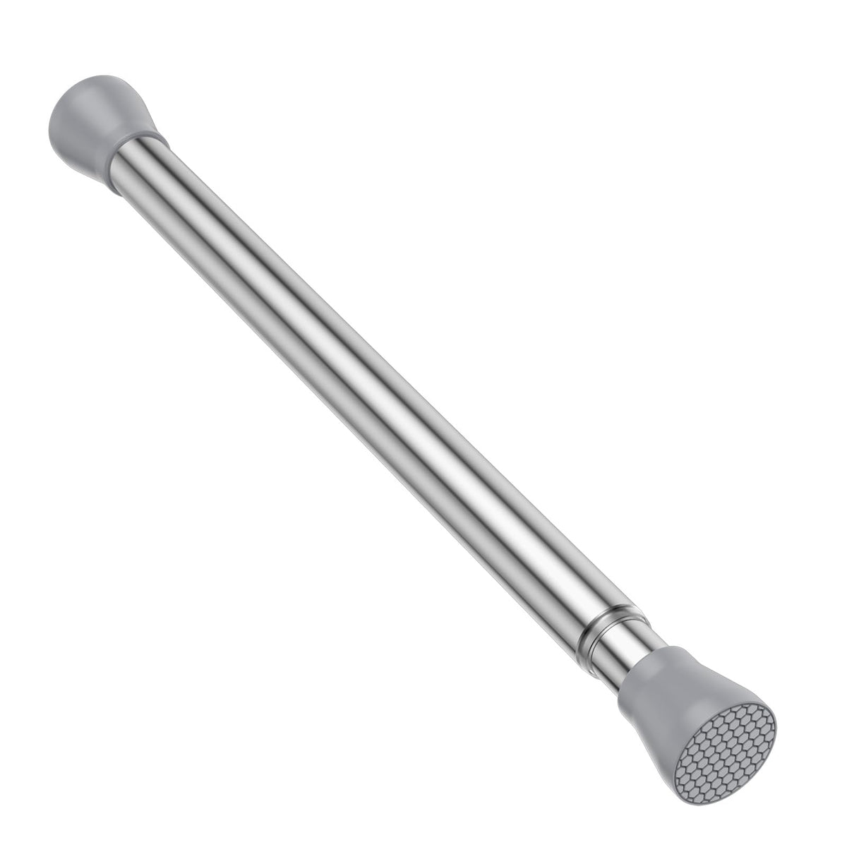 AIZESI Shower Curtain Rod 43 to 73 Inch Spring Tension Rods No Drill, White