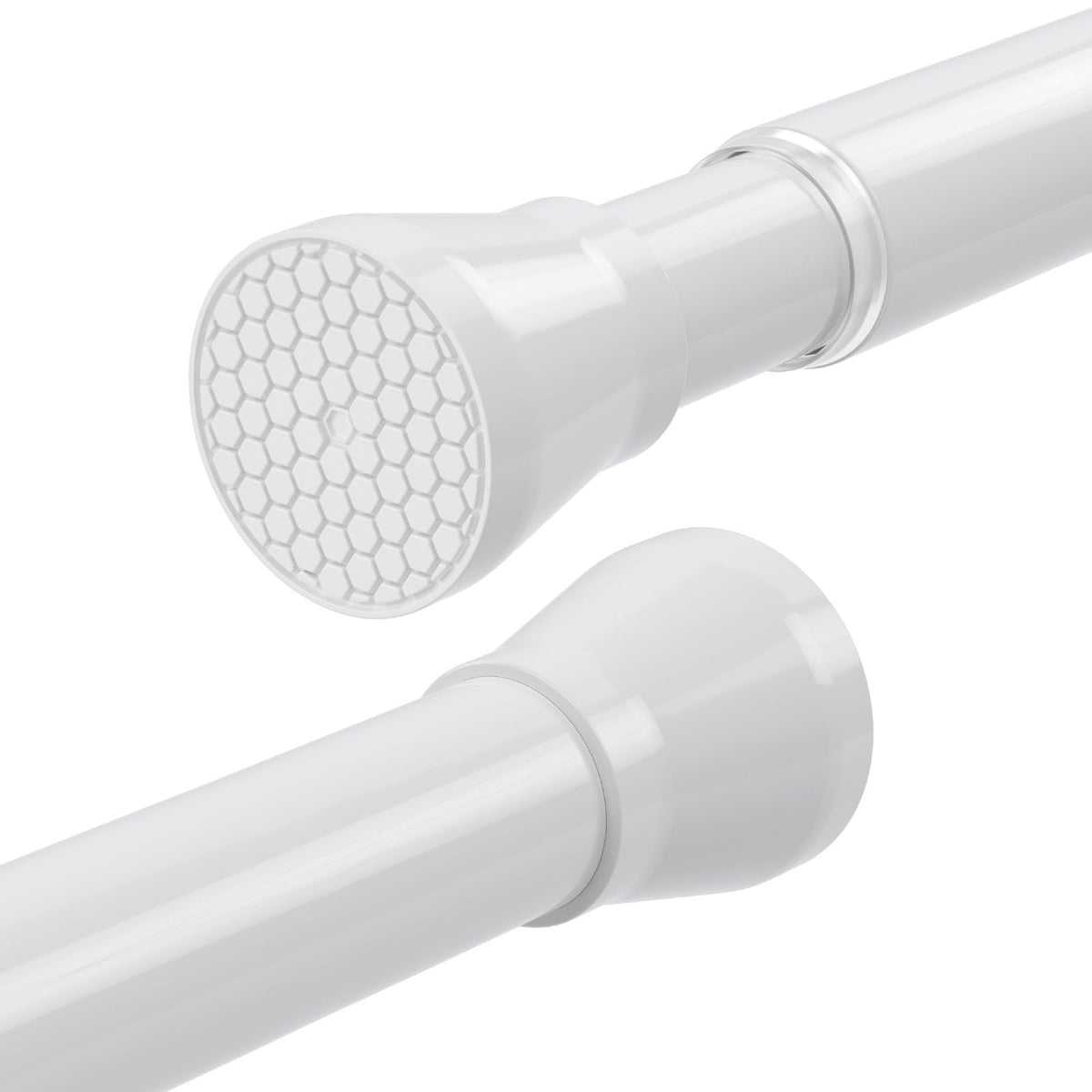 Shower Curtain Rod 45 to 77 Inches White Shower Rod