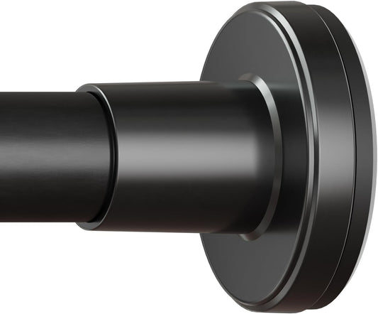 HYSEYY Heavy Duty Shower Curtain Rod,26-80inch Adjustable Tension Rod Black