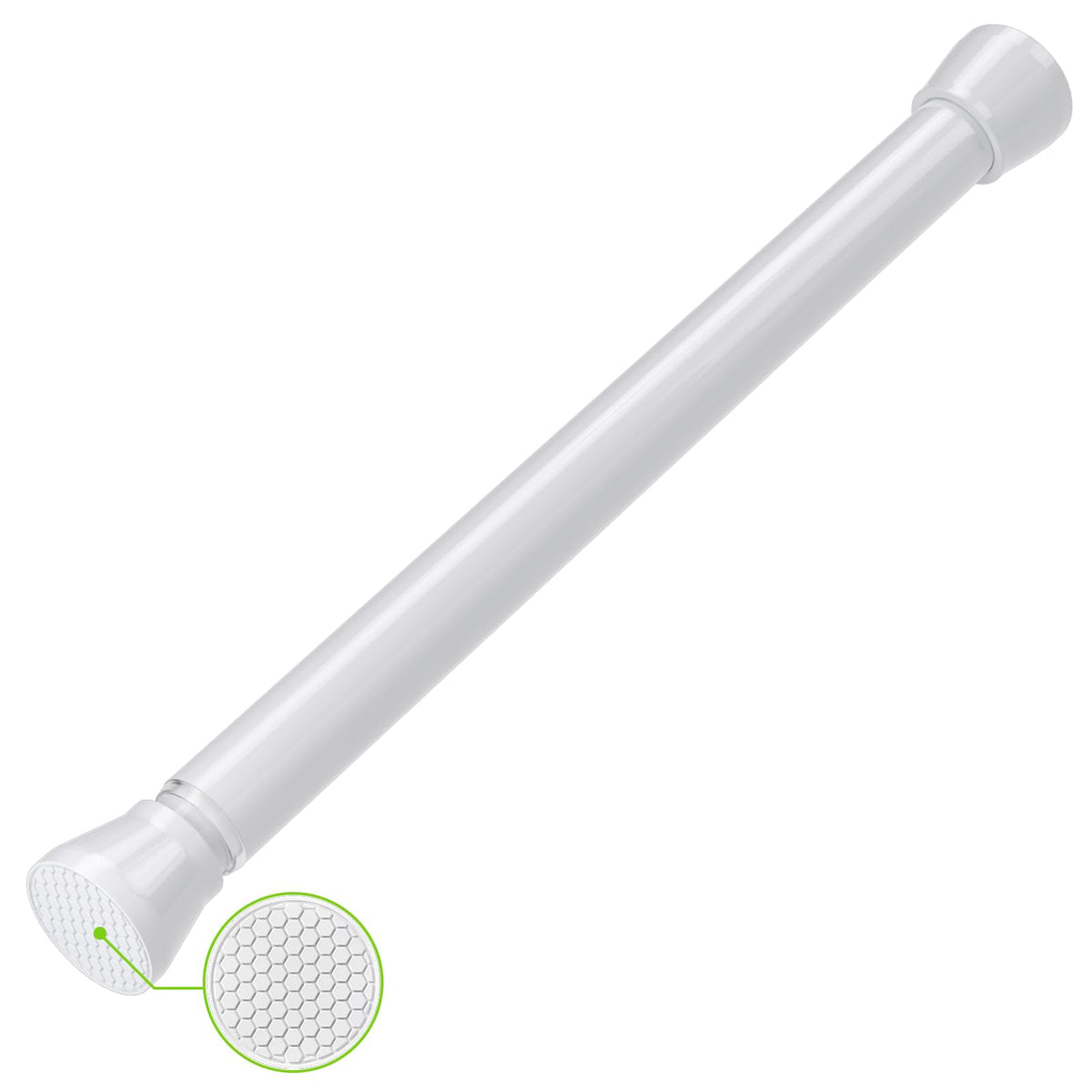 Shower Curtain Rod 45 to 77 Inches White Shower Rod