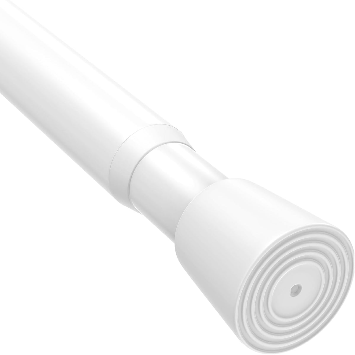 Shower Curtain Rod 29.5-39 Inch White Shower Rod 7/8" Tension Curtain Rod