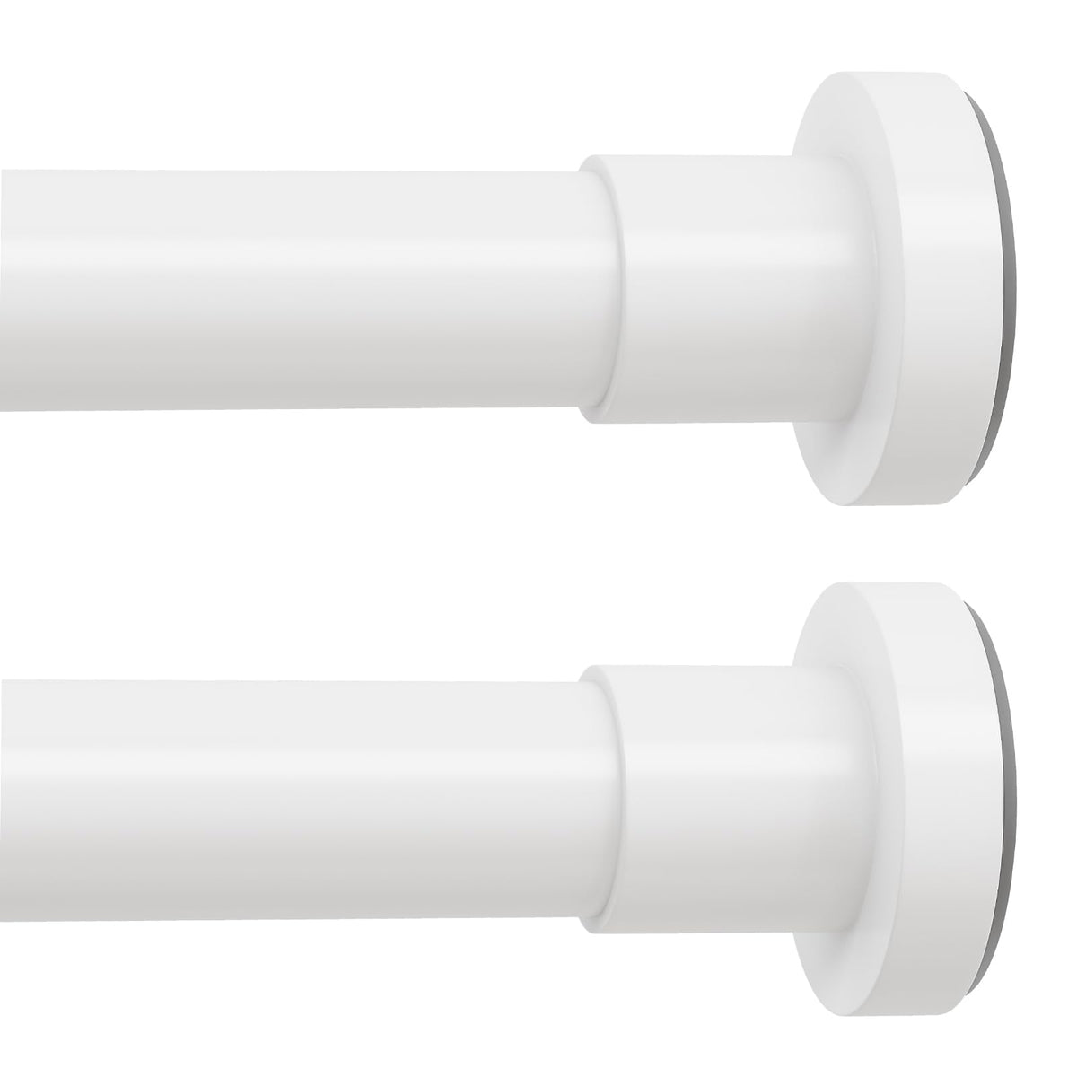 Black Shower Curtain Rod Spring Tension,Heavy Duty,No Drill,18-49"
