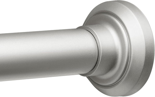 ENJOYBASICS 1" Nickel Shower Curtain Rod, 30-76" Adjustable, Secure Tension