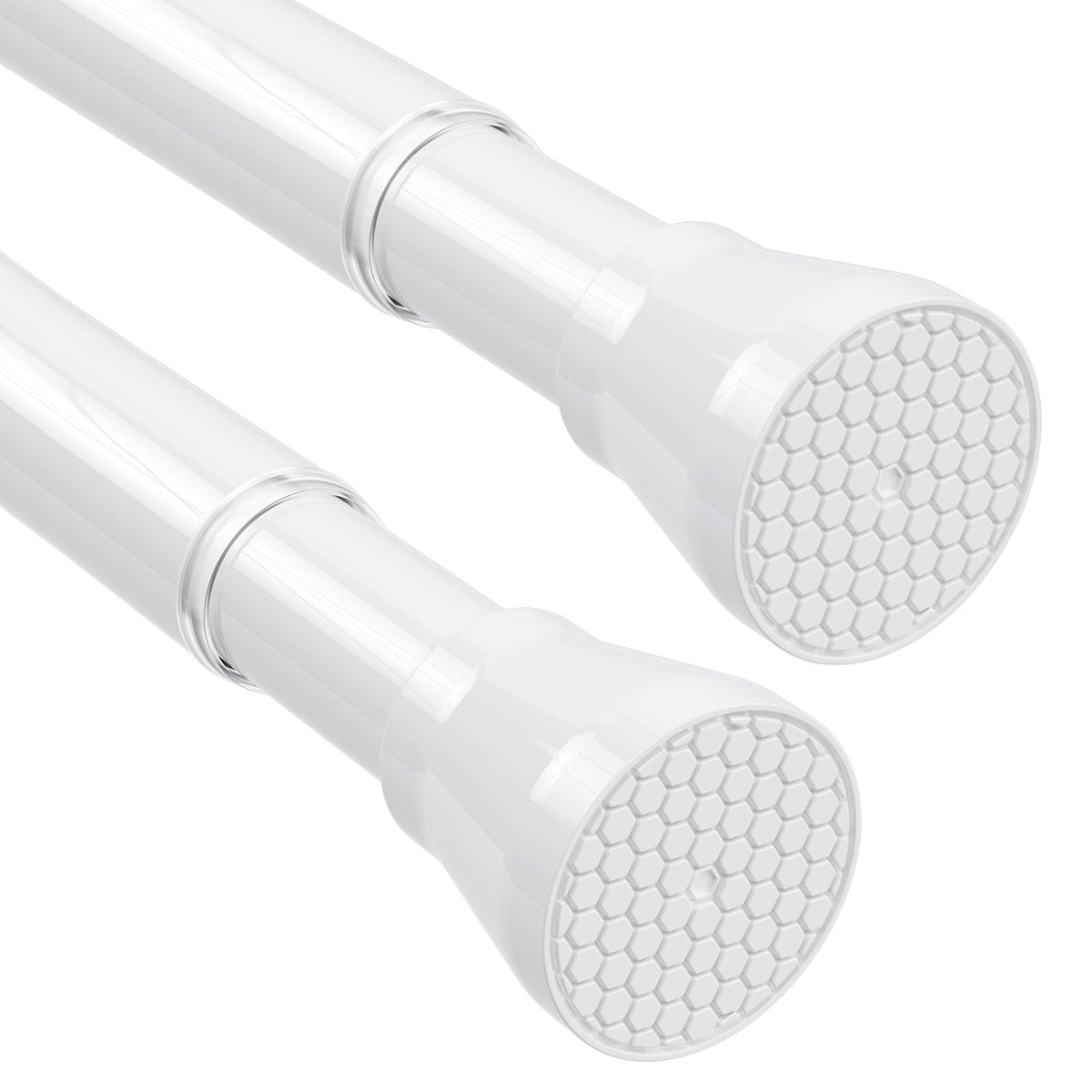 Shower Curtain Rod 45 to 77 Inches White Shower Rod
