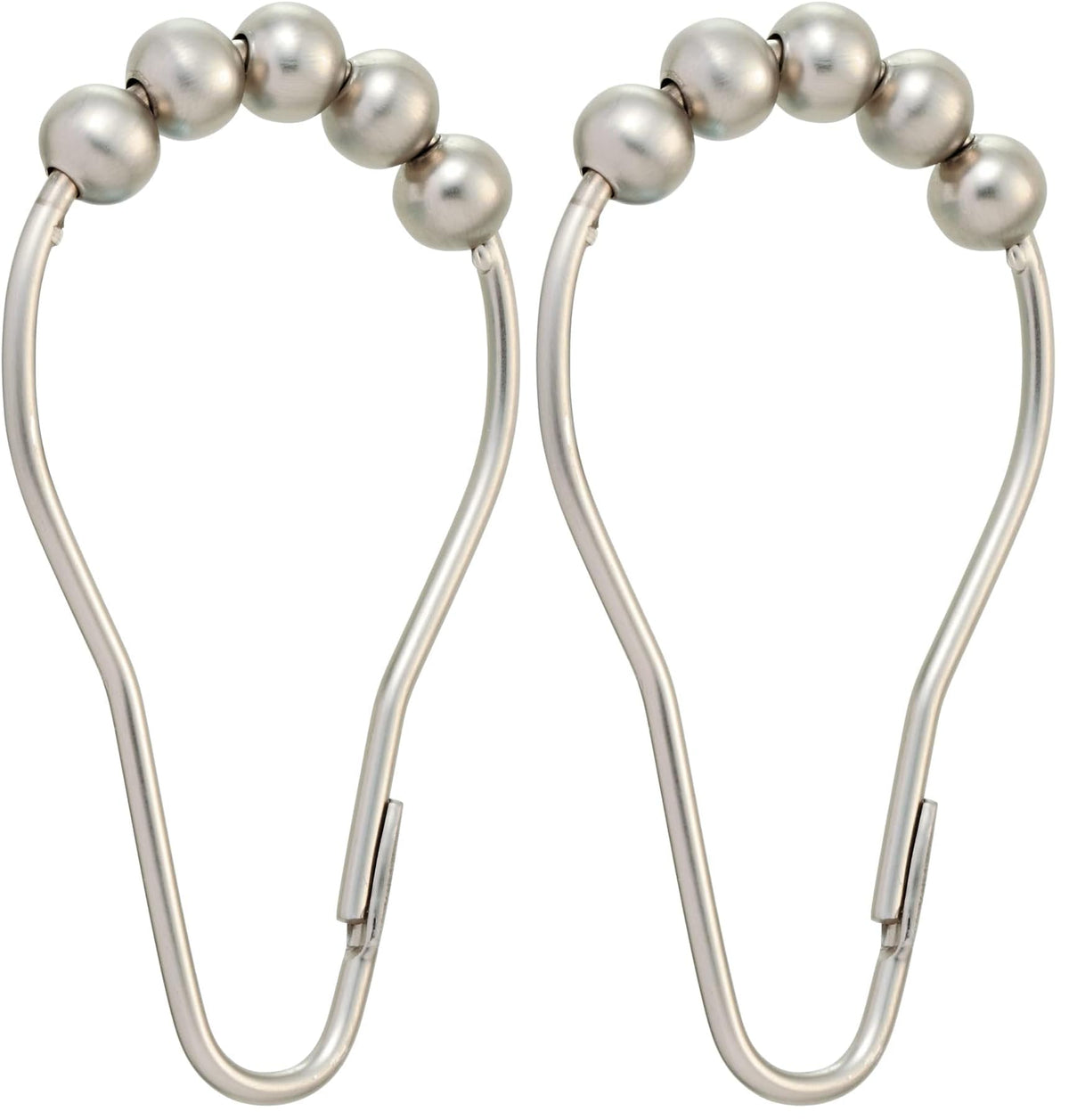 Moen SR2100BN Shower Curtain Rolling Rings, Pack of 12, Brushed Nickel