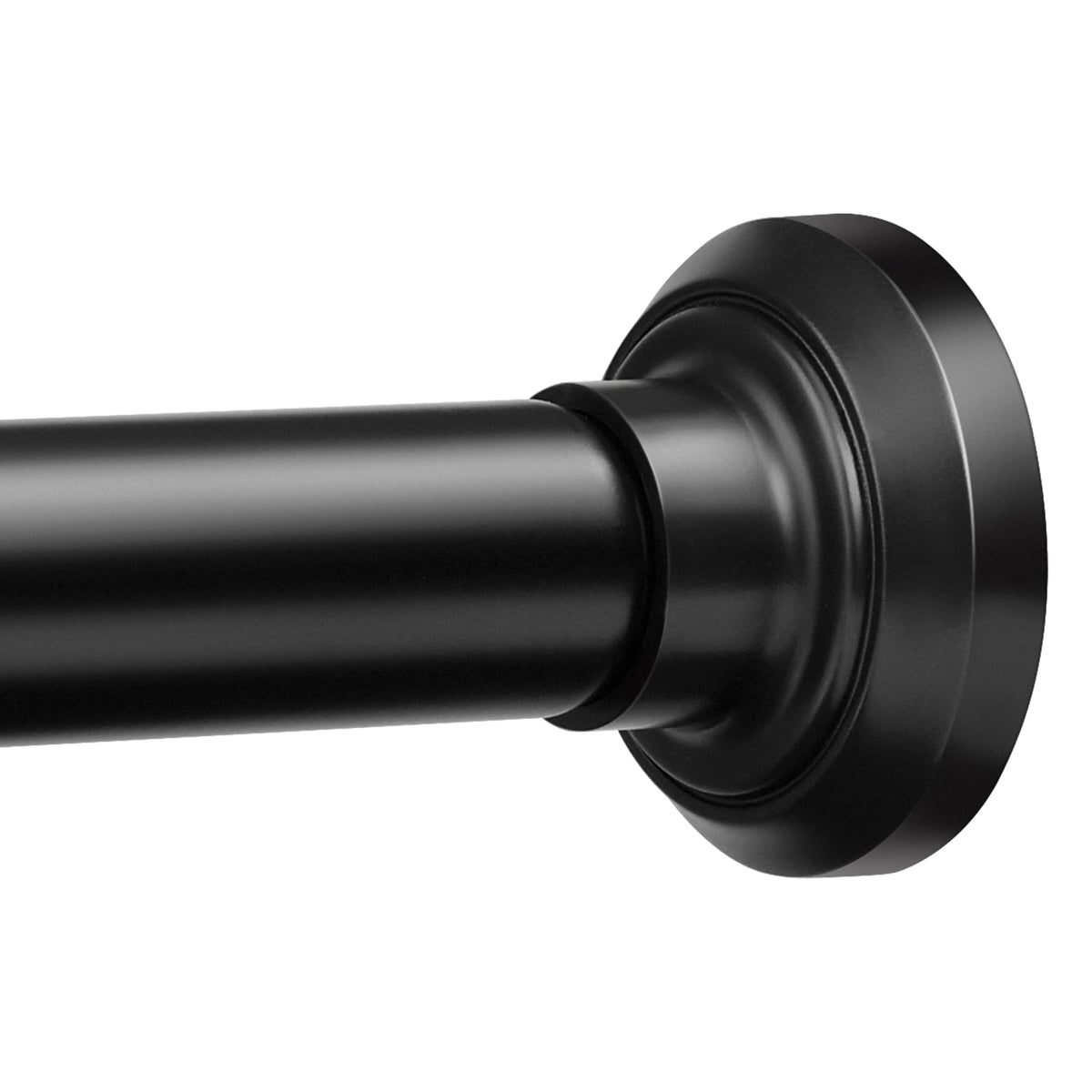 ENJOYBASICS 1" Nickel Shower Curtain Rod, 30-76" Adjustable, Secure Tension