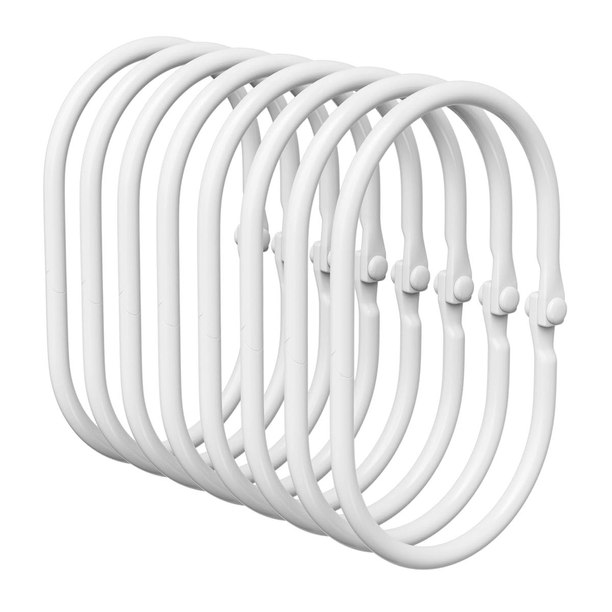 Shower Curtain Rings, Bathway Shower Curtain Hooks, Black Shower Curtain Rings Rust Proof, Anti-Drop Shower Rings for Curtain, Shower Hooks for Shower Curtain Rod Bathroom Curtain Rings