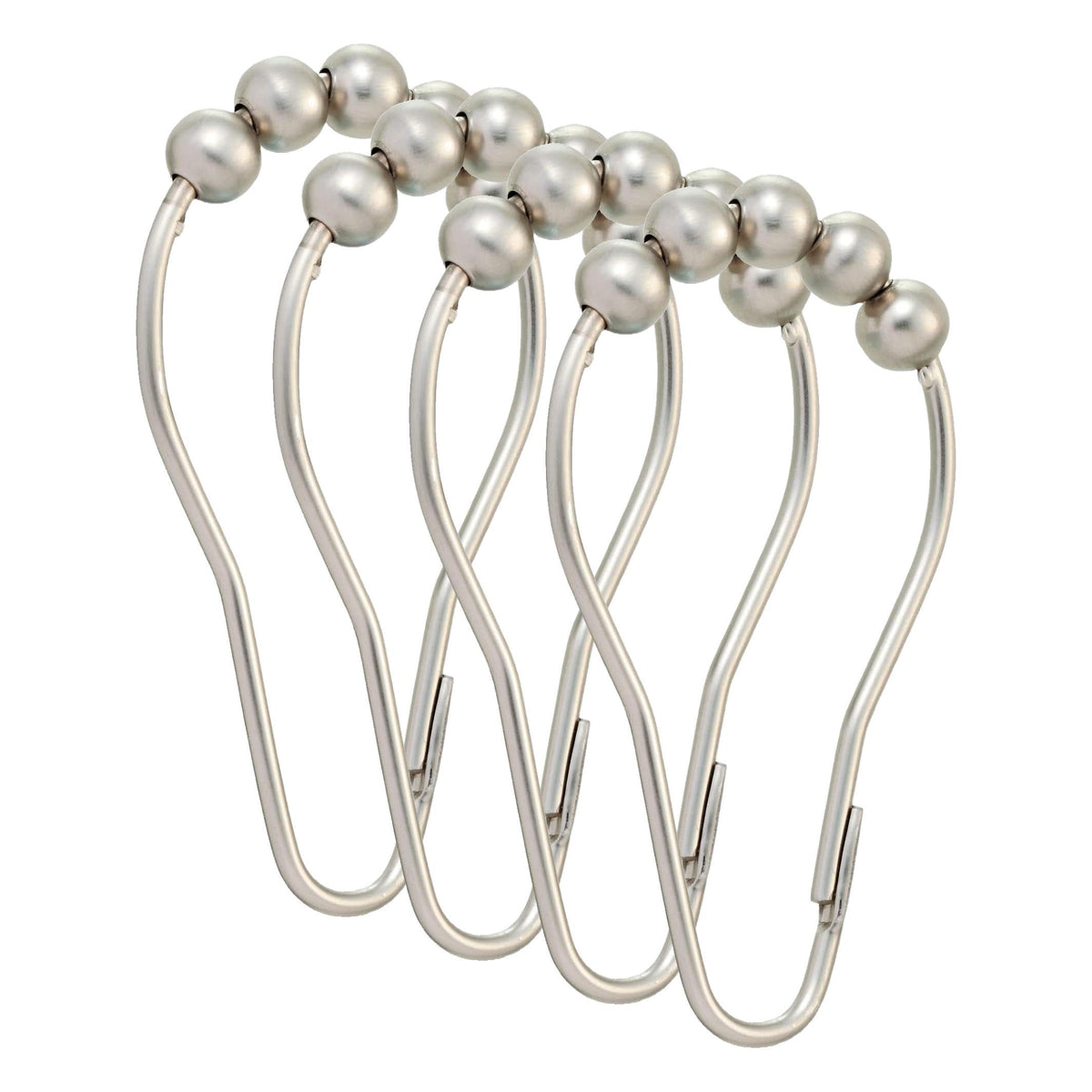 Moen SR2100BN Shower Curtain Rolling Rings, Pack of 12, Brushed Nickel